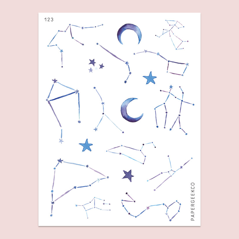 Celestial Printable stickers for Cricut