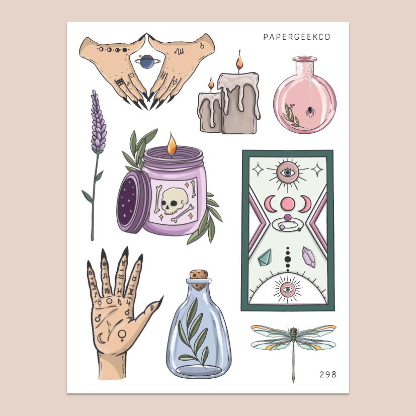 Green Witch Stickers – AM Paper & Art Co.