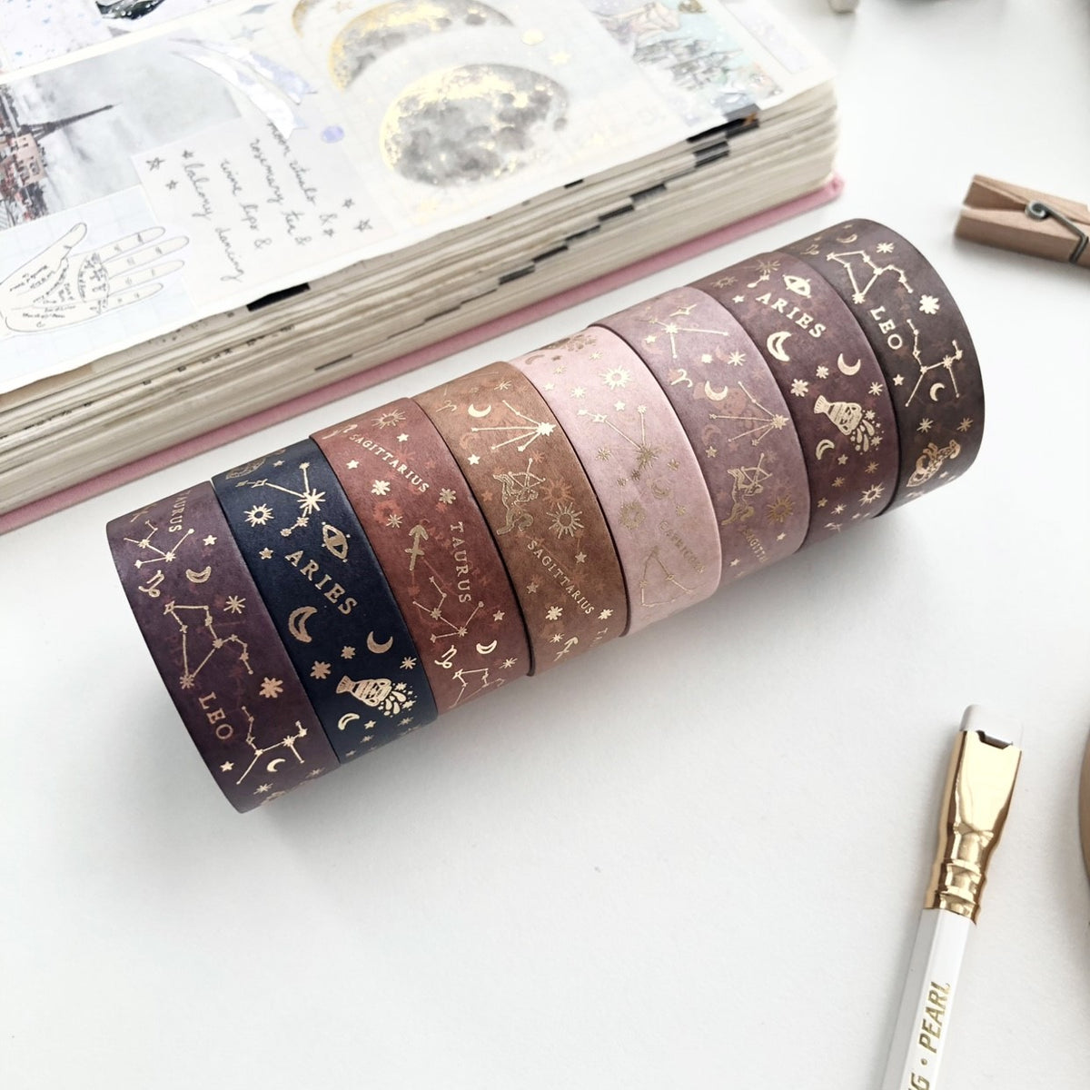 Celestial Moth Washi Tape SEP Release – PapergeekCo