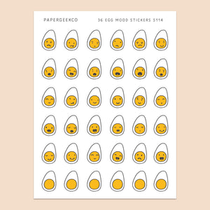 Egg Mood Stickers 114 - PapergeekCo