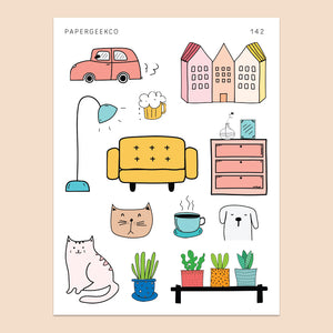Hygge - Cozy Home Stickers 142 - PapergeekCo