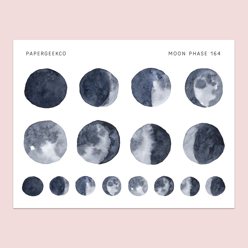 Moon Phase Stickers 164 - PapergeekCo