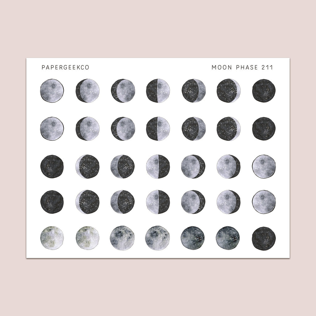 Moon Phases Planner Stickers – aastrae