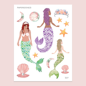 Mermaid Stickers 227 - PapergeekCo