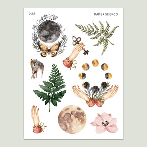 Moon Garden Stickers 238 - PapergeekCo