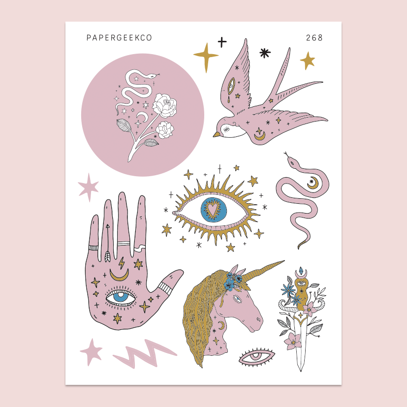 Boho Witchcraft Stickers 268 - PapergeekCo