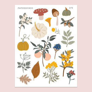Autumn Botanicals Stickers 279