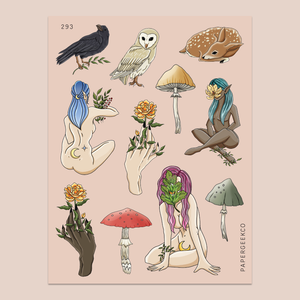 Flora Goddess Stickers 293