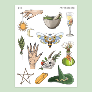 Green Witch Stickers 295
