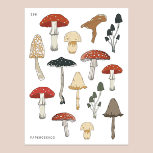 Wild Mushroom Stickers 296