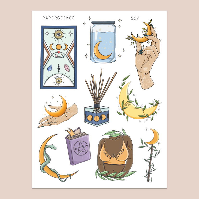 Moon Power Stickers 297