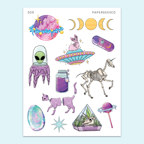 Green Witch Stickers – AM Paper & Art Co.