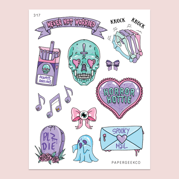 Sweet Gothic Stickers 318 – PapergeekCo
