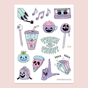 Spooky Halloween Party Stickers 319