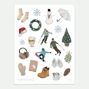 Winter Tiny Icons Sticker 325 – PapergeekCo