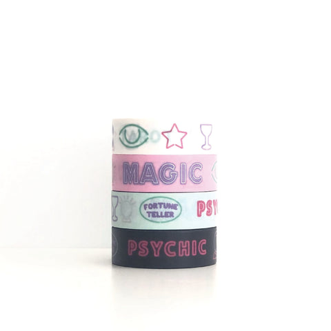 NEON Psychic Signs Palm Reading Fortune Teller Washi Tape JUNE Release