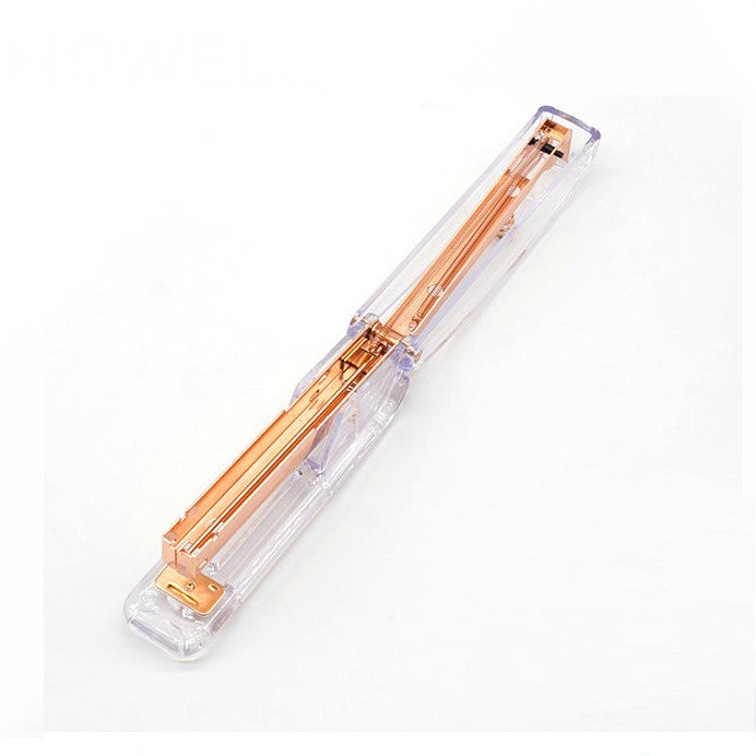 Clear Acrylic Stapler Rose Gold Staples Refill Rose Gold Stapler With  Staples Transparent Brass Stapler Office Accessory 
