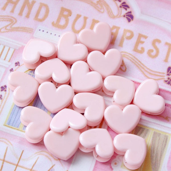 Pink Heart Shape Clips - PapergeekCo