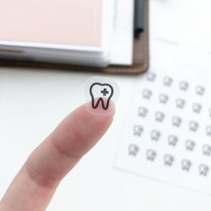 Dentist Clear Stickers - PapergeekCo