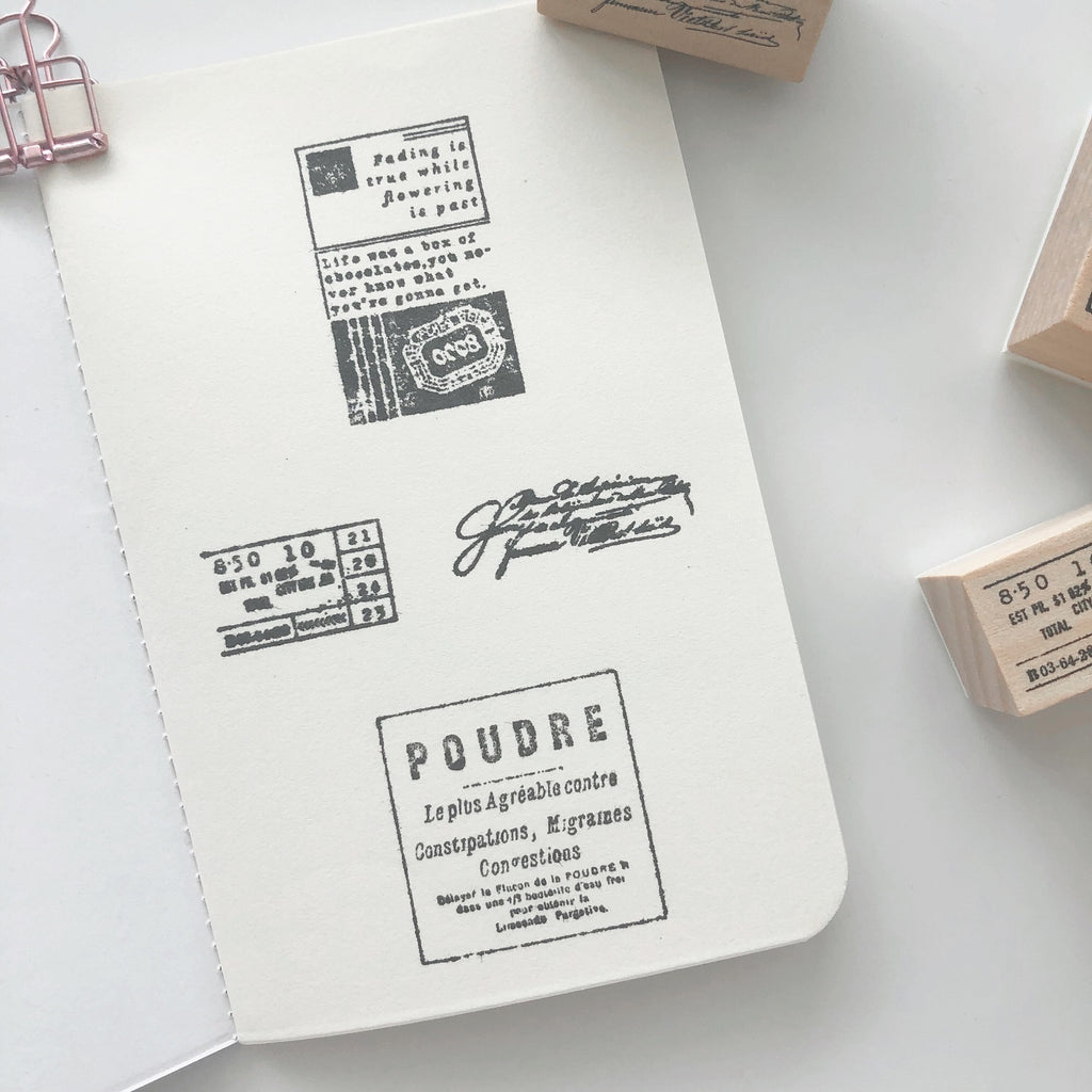 Journaling Rubber Stamp