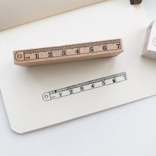 Ruler Rubber Stamp - PapergeekCo
