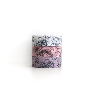Peony - Floral Washi Tape NOV Release
