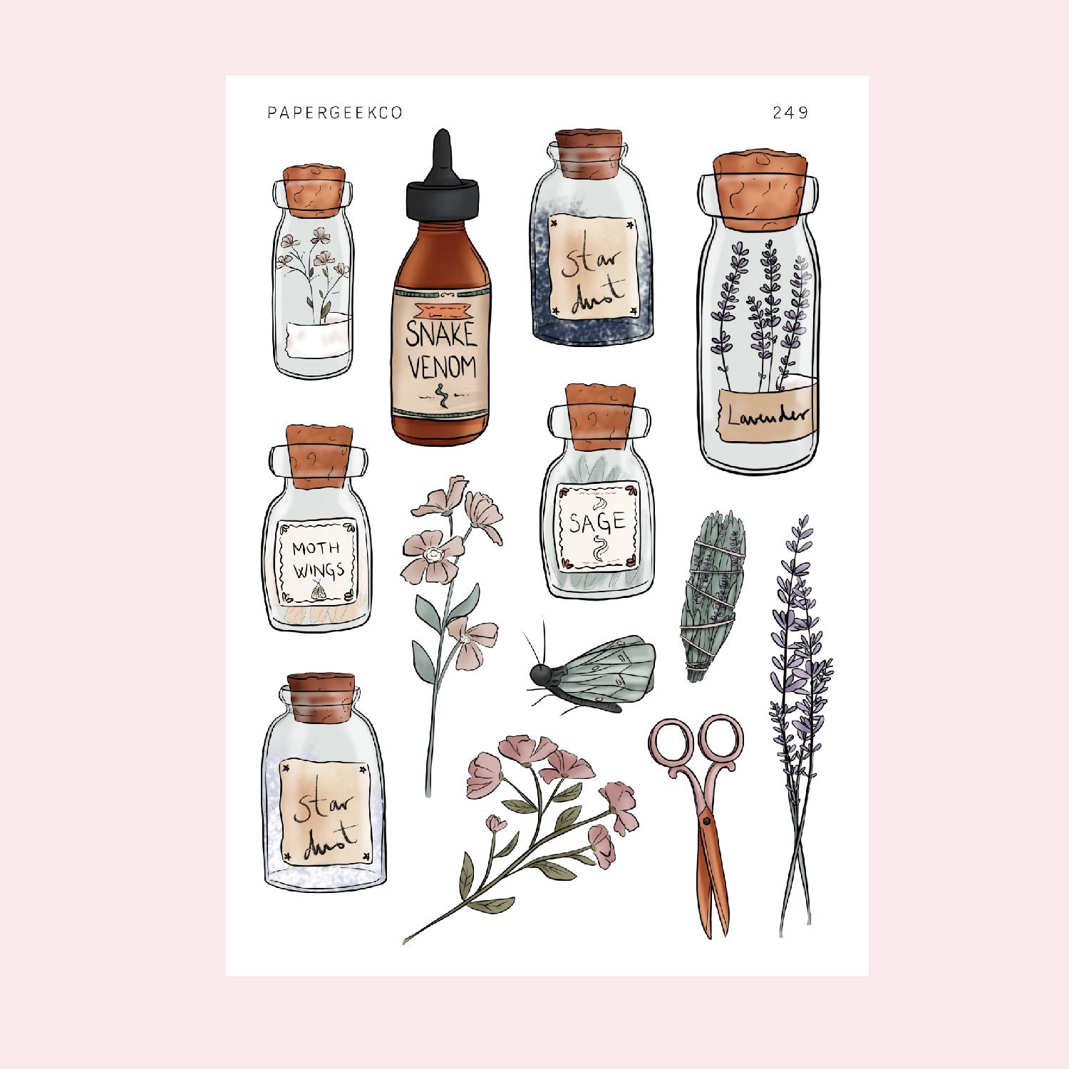 Magic Potion - Herbs Blend Stickers 249 - PapergeekCo