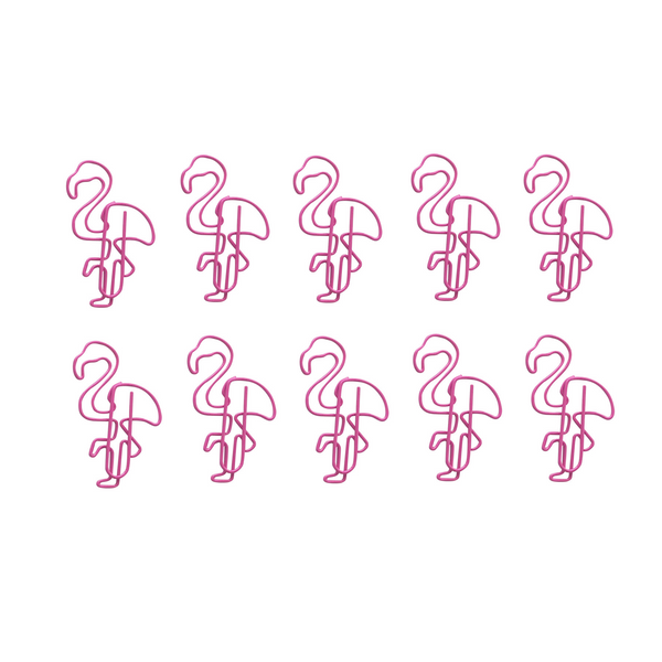 Flamingo Paper Clips - PapergeekCo