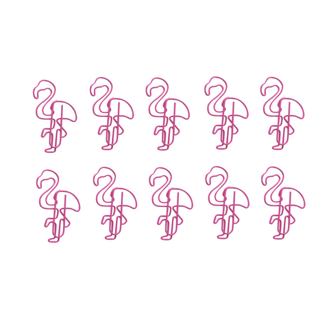 Flamingo Paper Clips - PapergeekCo