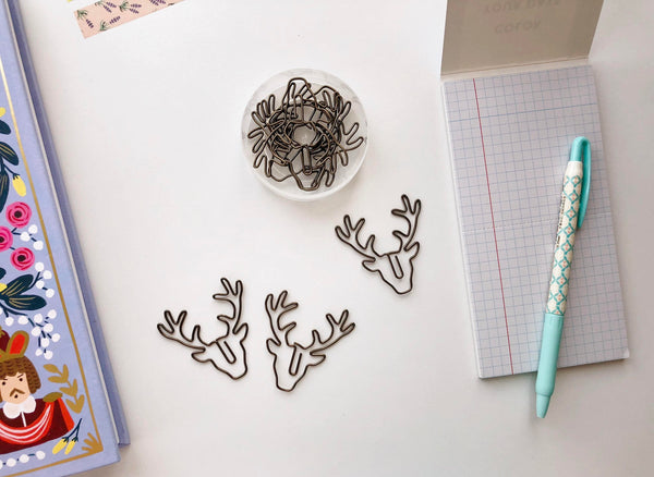 Antler Paper Clips 8 pcs - PapergeekCo