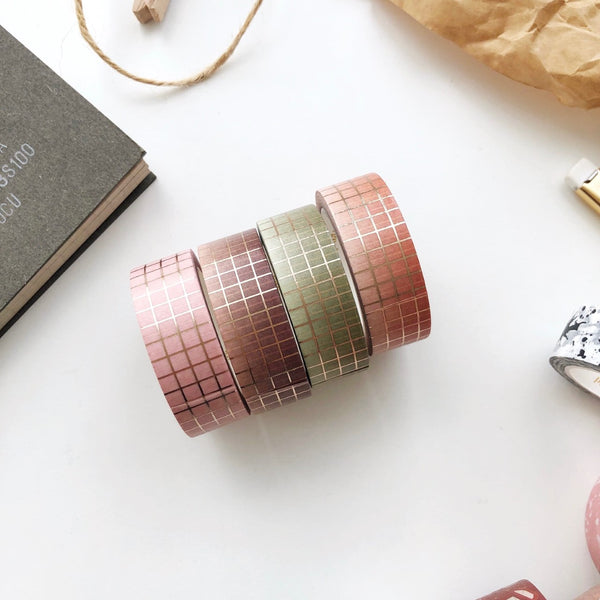 Autumnal Grid Washi Tape (OCT Release)